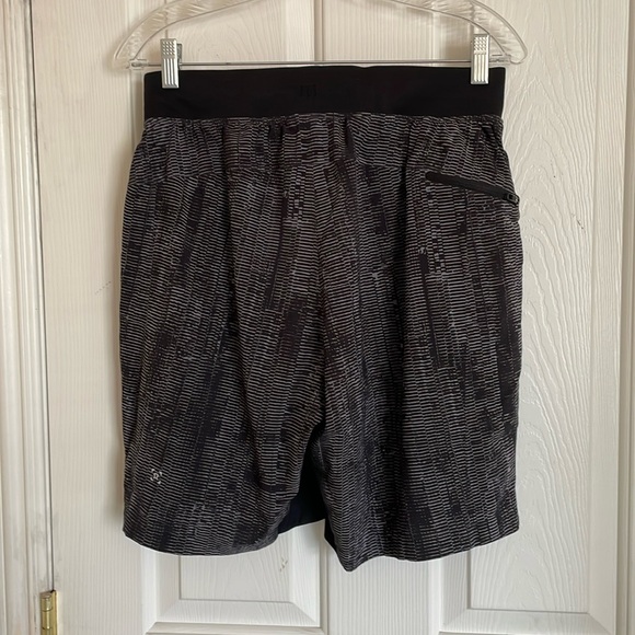 Lululemon Mens The Short Matchstick Asphalpt Grey Lined Active Gym Short sz M - Picture 3 of 10